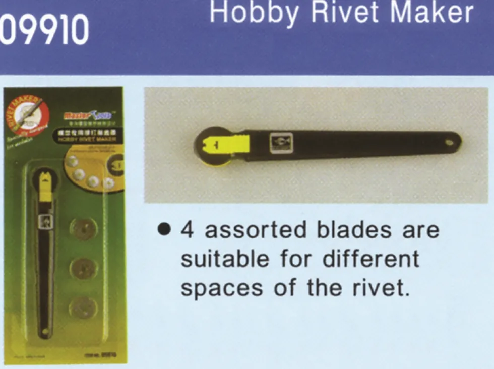 Trumpeter Master Tools Rivet Maker with 4 Blades