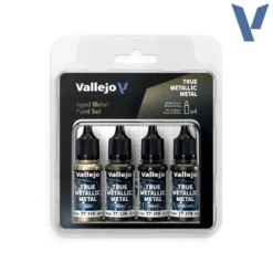 Vallejo True Metallic Metal TMM Paint Set - Aged Metal