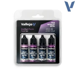 Vallejo True Metallic Metal TMM Paint Set - Amethyst Purple