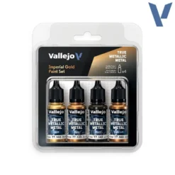 Vallejo True Metalllic Metal TMM Paint Set - Imperial Gold