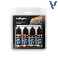 Vallejo True Metalllic Metal TMM Paint Set - Ancient Copper