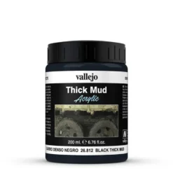 Vallejo Acrylic Weathering Effects 200ml Black Thick Mud