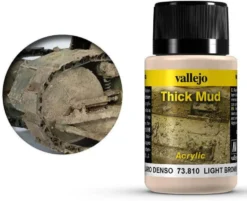 Vallejo Acrylic Weathering Effects 40ml Light Brown Thick Mud