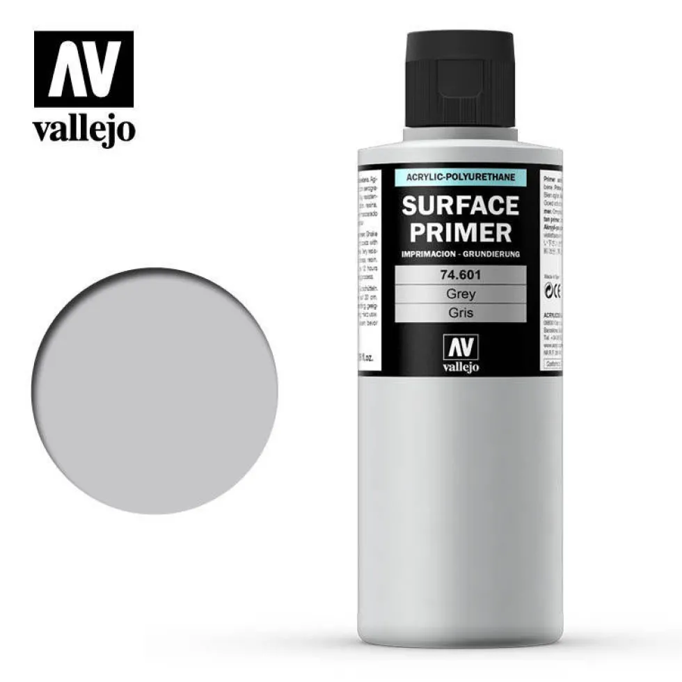 Vallejo Model Air 74601 200ml Grey Acrylic Polyurethane Primer