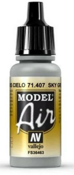 Vallejo Model Air 407 17ml Sky Grey Matt Acrylic