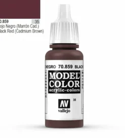 Vallejo Model Color 859 17ml Black-Red Matt Acrylic