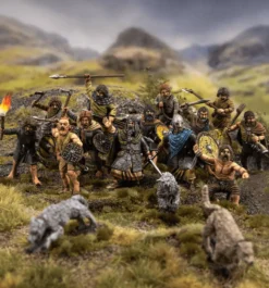 Victrix 28mm Irish Warriors with Dogs