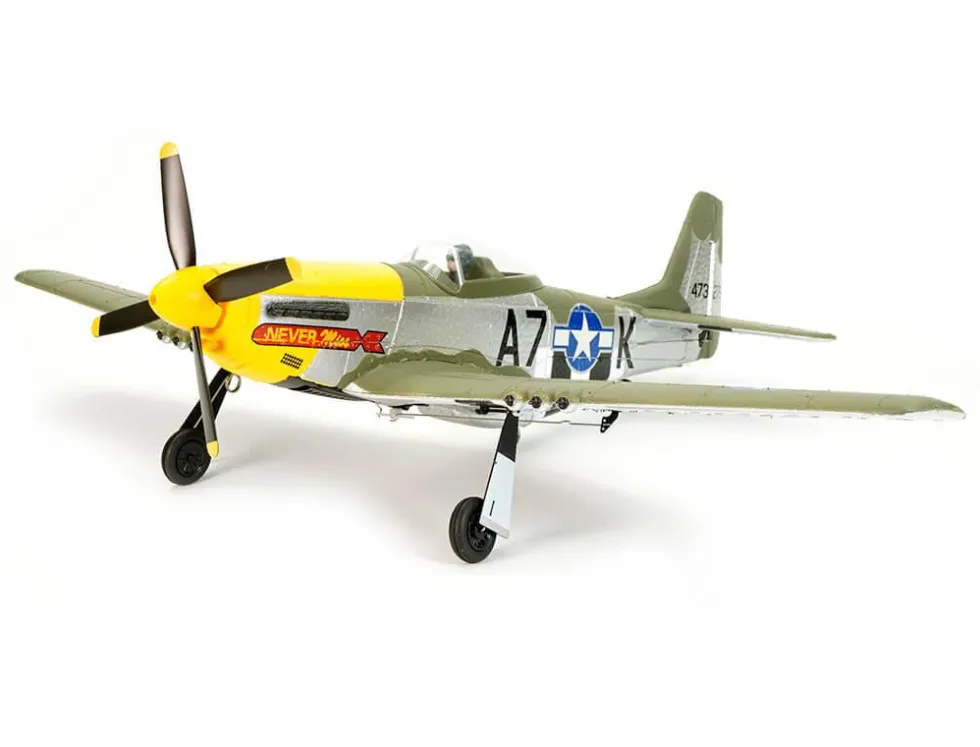 Volantex P-51D Mustang, Green, 4CH, 500MM, Brushless With Gyro, RTF RC Plane