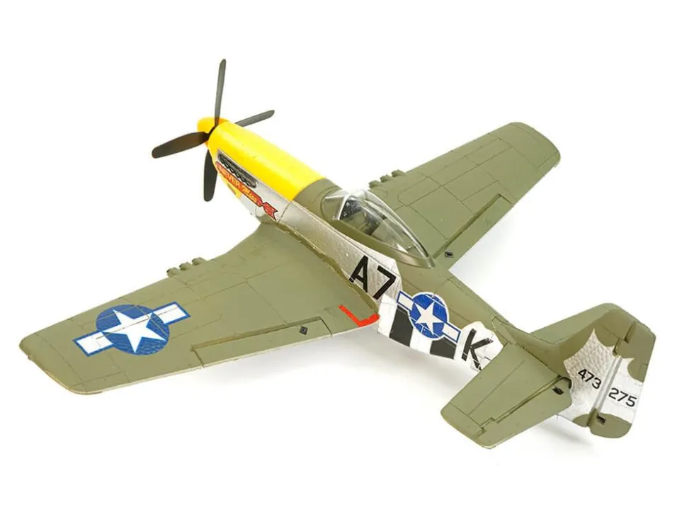 Volantex P-51D Mustang, Green, 4CH, 500MM, Brushless With Gyro, RTF RC Plane