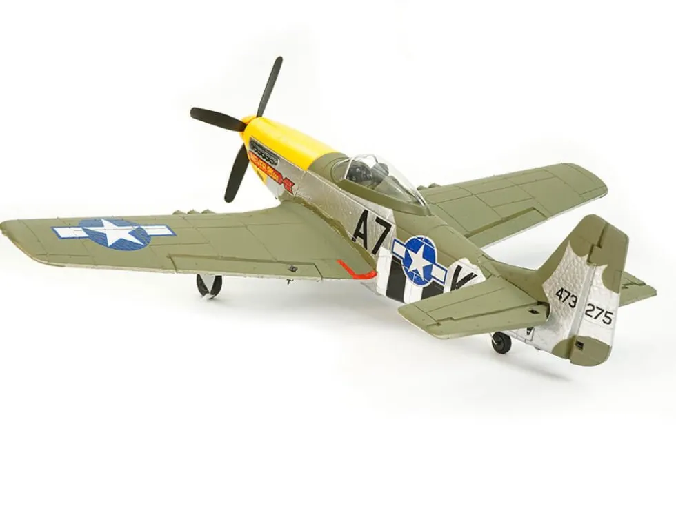 Volantex P-51D Mustang, Green, 4CH, 500MM, Brushless With Gyro, RTF RC Plane