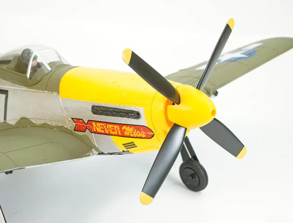 Volantex P-51D Mustang, Green, 4CH, 500MM, Brushless With Gyro, RTF RC Plane