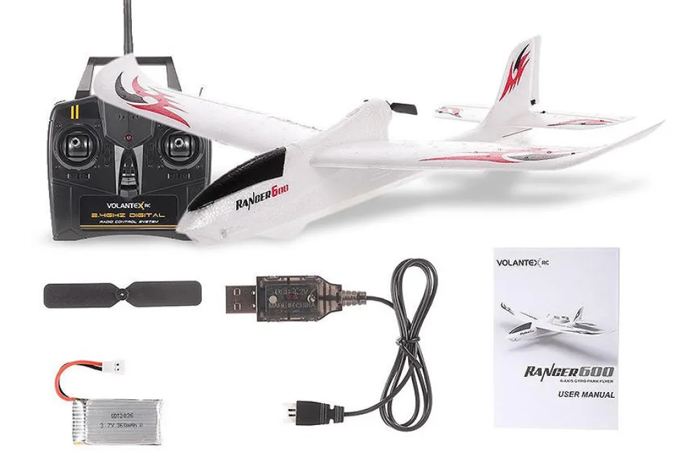 Volantex Ranger 600 Glider 3Ch 600mm Brushed W/Gyro EPP RTF RC Glider