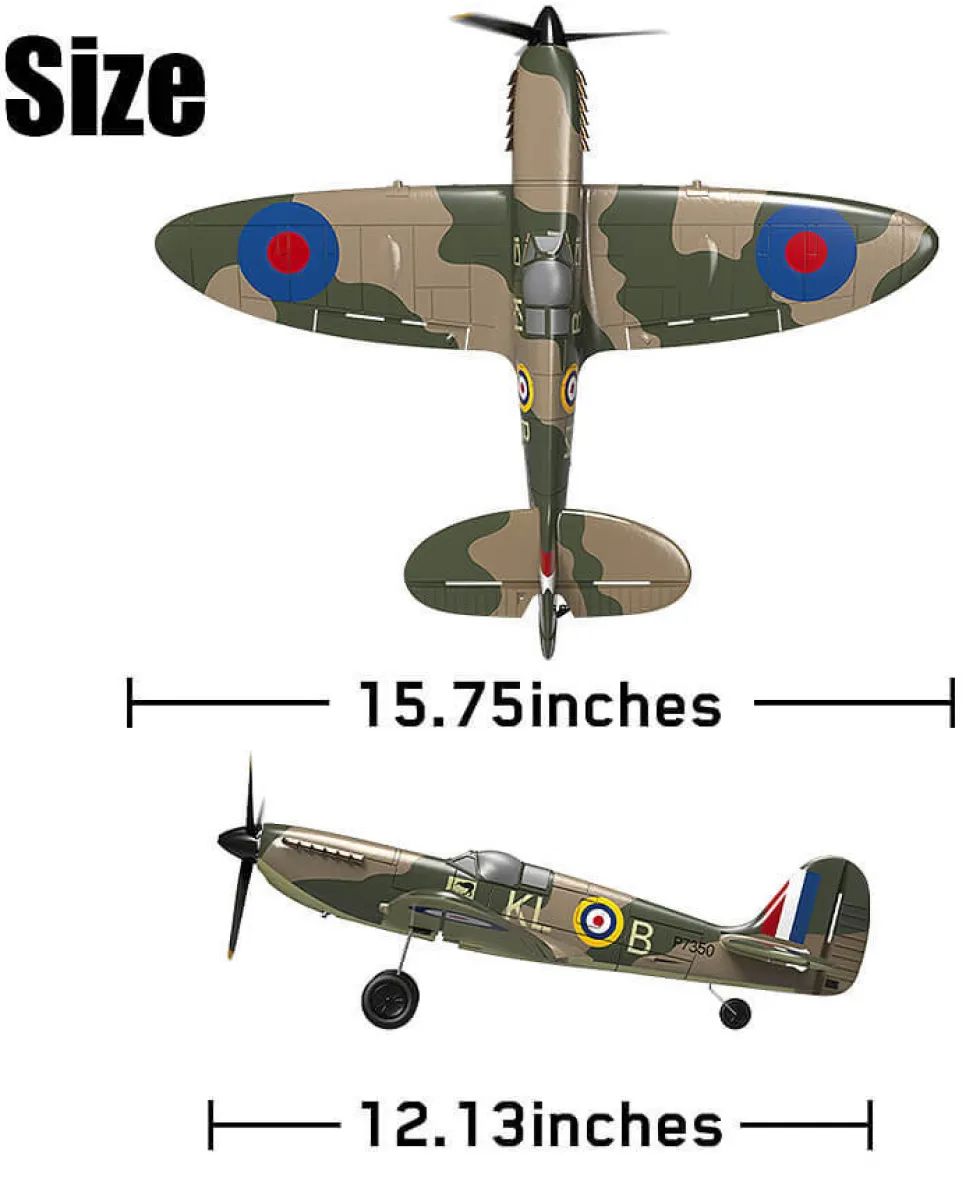 Volantex Supermarine Spitfire 400mm Brushed RTF RC Plane