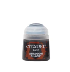 Warhammer Colour 12ml Base Abaddon Black Acrylic Paint