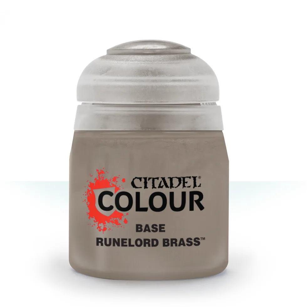 Warhammer Colour 12ml Base Runelord Brass Acrylic Paint
