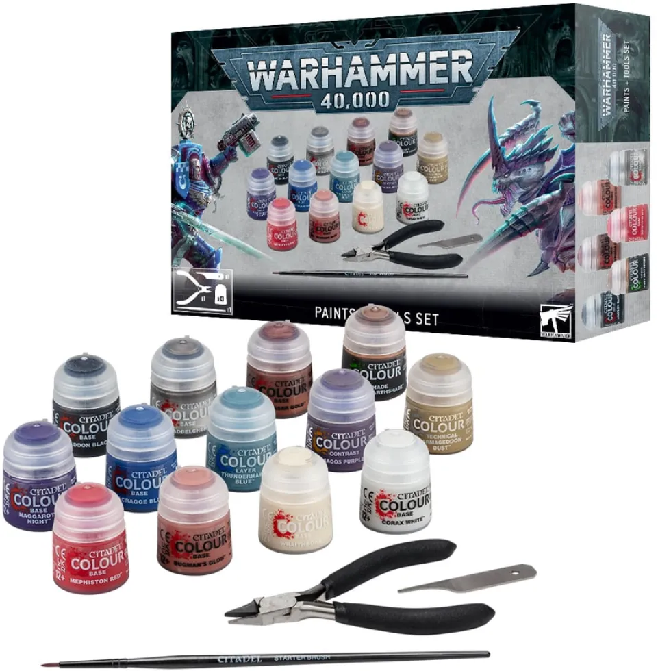Warhammer Colour Paint & Tools Set - Warhammer 40,000