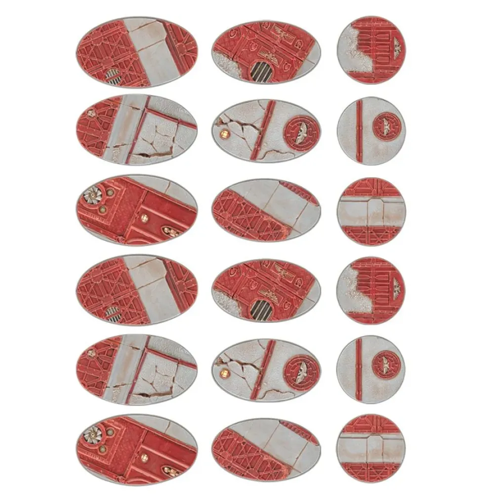 Warhammer Sector Imperialis 60mm Round, 75mm Oval & 90mm Oval Bases