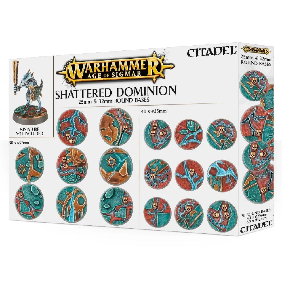 Warhammer Shattered Dominion 25mm & 32mm Round Bases