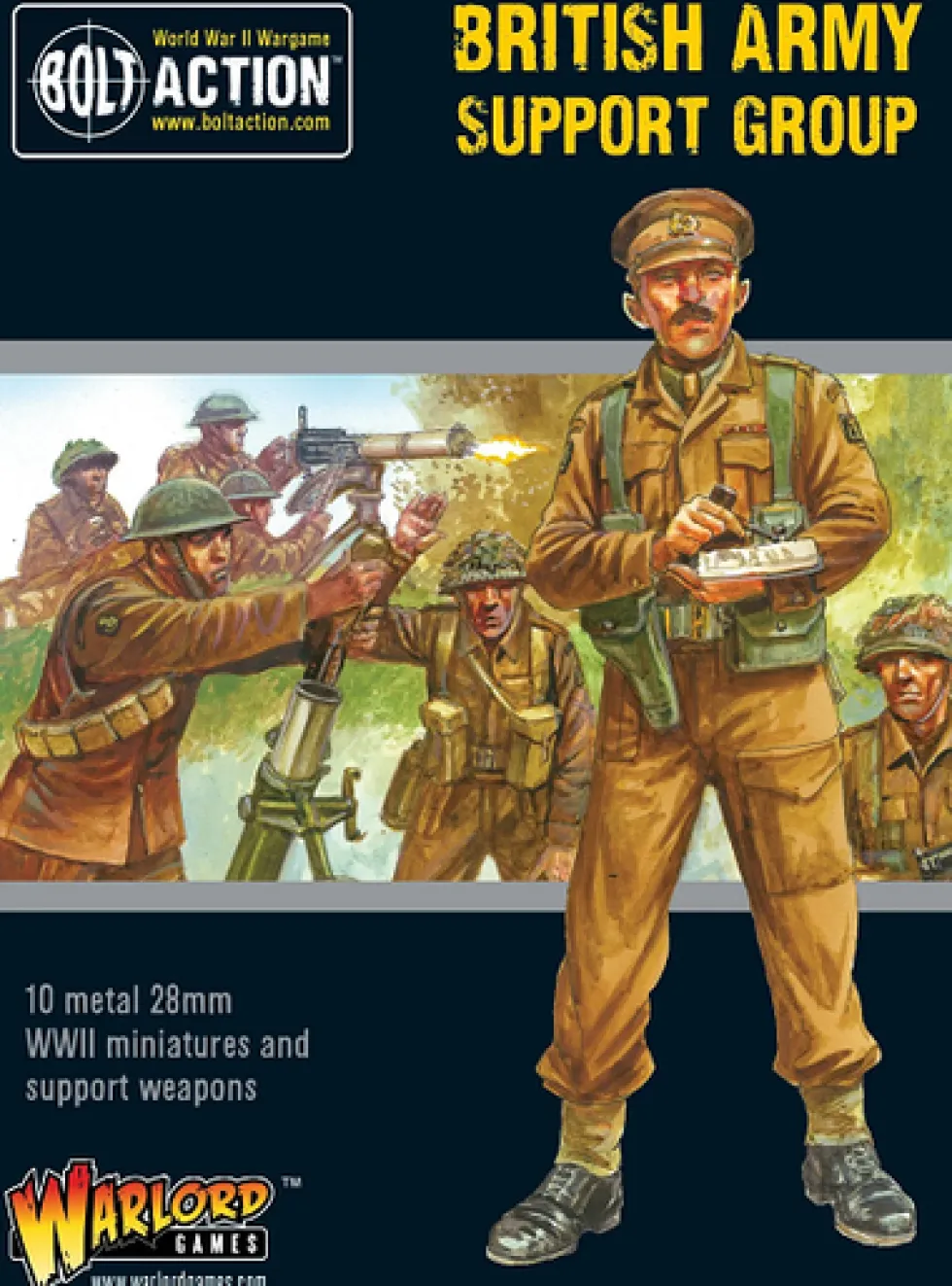 Warlord Games 28mm Bolt Action - British Forces - British Army Support Group