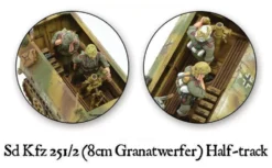 Warlord Games 28mm Bolt Action - German Forces - Sd.Kfz.251/2 Ausf.D 8cm Granatwerfer Half-Track