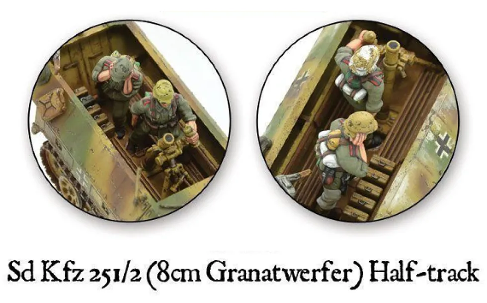 Warlord Games 28mm Bolt Action - German Forces - Sd.Kfz.251/2 Ausf.D 8cm Granatwerfer Half-Track