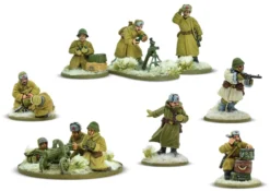 Warlord Games 28mm Bolt Action - Soviet Forces - Army Support Group in Winter Uniform