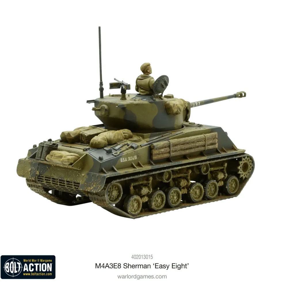 Warlord Games 28mm Bolt Action - US Forces - M4A3E8 Sherman Easy Eight Medium Tank