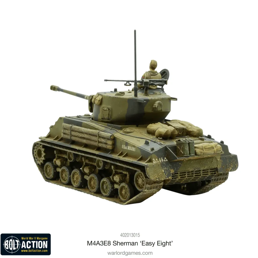 Warlord Games 28mm Bolt Action - US Forces - M4A3E8 Sherman Easy Eight Medium Tank