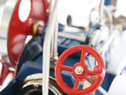 Wilesco D415 Live Steam Traction Engine Kit Red and Blue