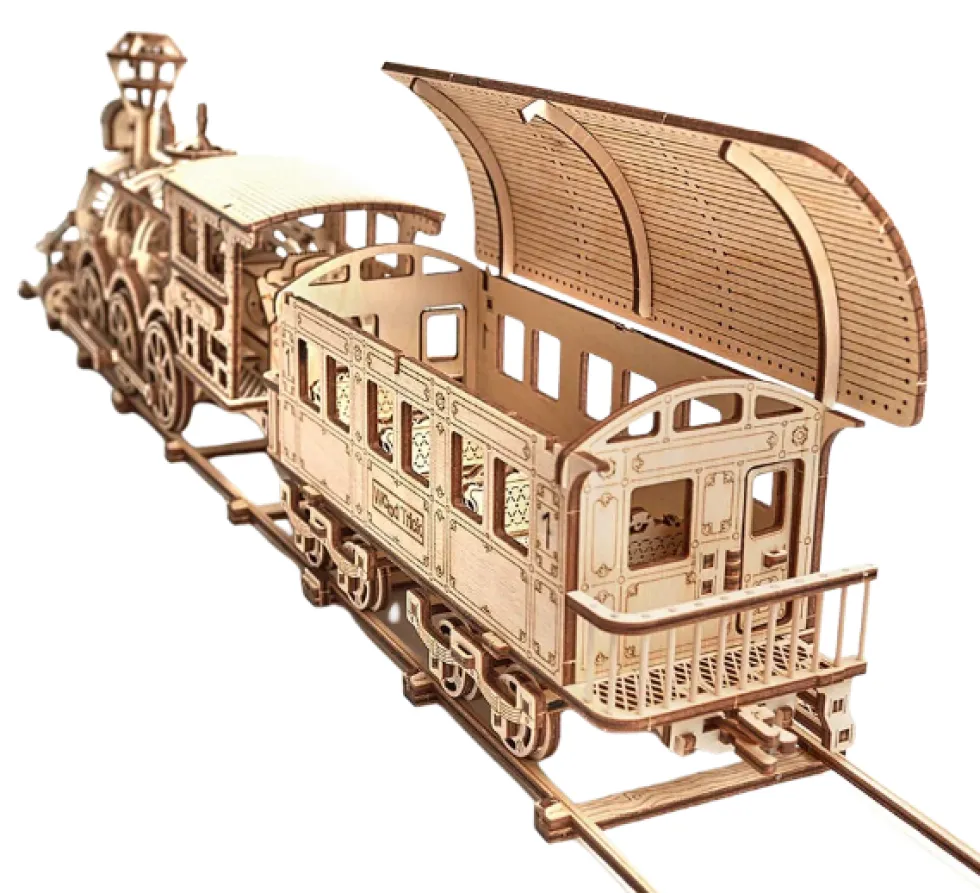 Wood Trick Locomotive R17 3D Wooden Model Kit